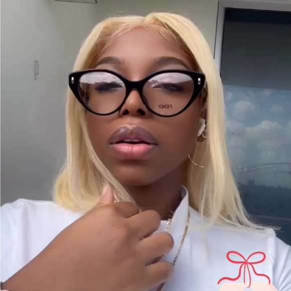 💯 - Authentic New Fendi Demo Cat Eye Ladies Eyeglasses FE50020I 001 53. - Picture 4 of 14